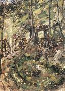Lovis Corinth Walchensee, Springbrunnen oil painting reproduction